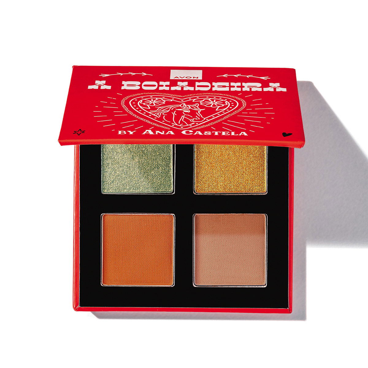 Avon Paleta De Sombras Matte E Brilhantes Para Olhos A Boiadeira By Ana Castela 2,8 g