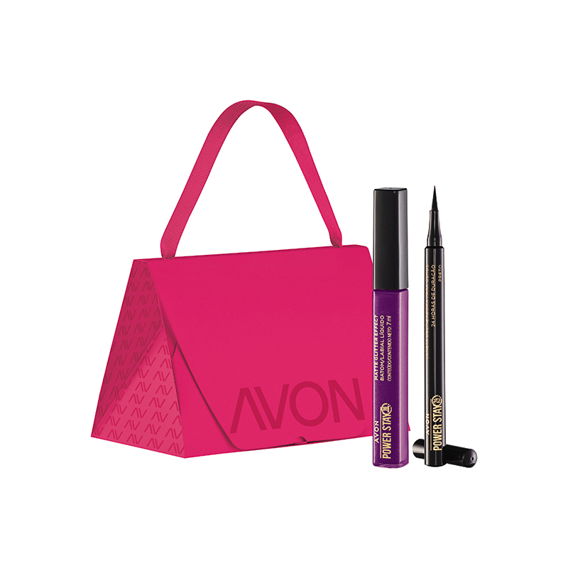 Presente Power Stay Duo Purpura e Preto