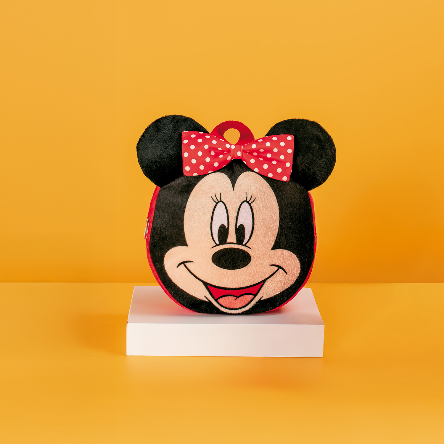 Mochila 3D Toque de Pelúcia Minnie