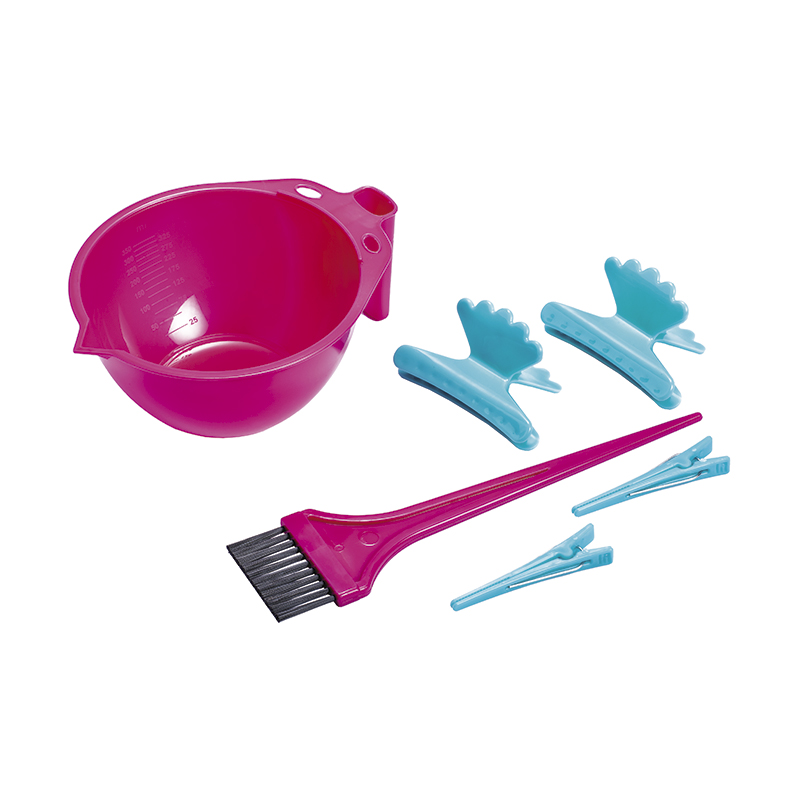 Kit Tintura Hidratação Soft ( 1 Tigela/ 2 Clips/ 1 Pincel/ 2 Piranhas) Multicolor
