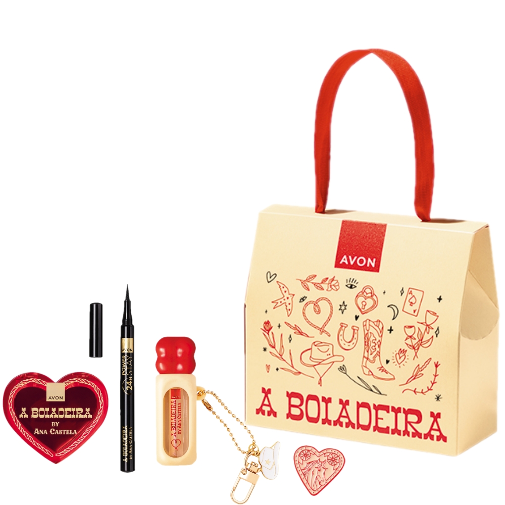 Kit Ana Castela Gloss Labial + Caneta Delineadora + Blush