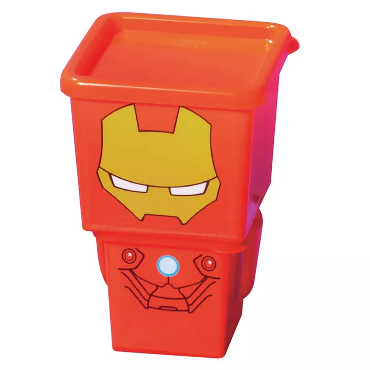 Kit 2 Potes Empilháveis Avengers - Homem de Ferro