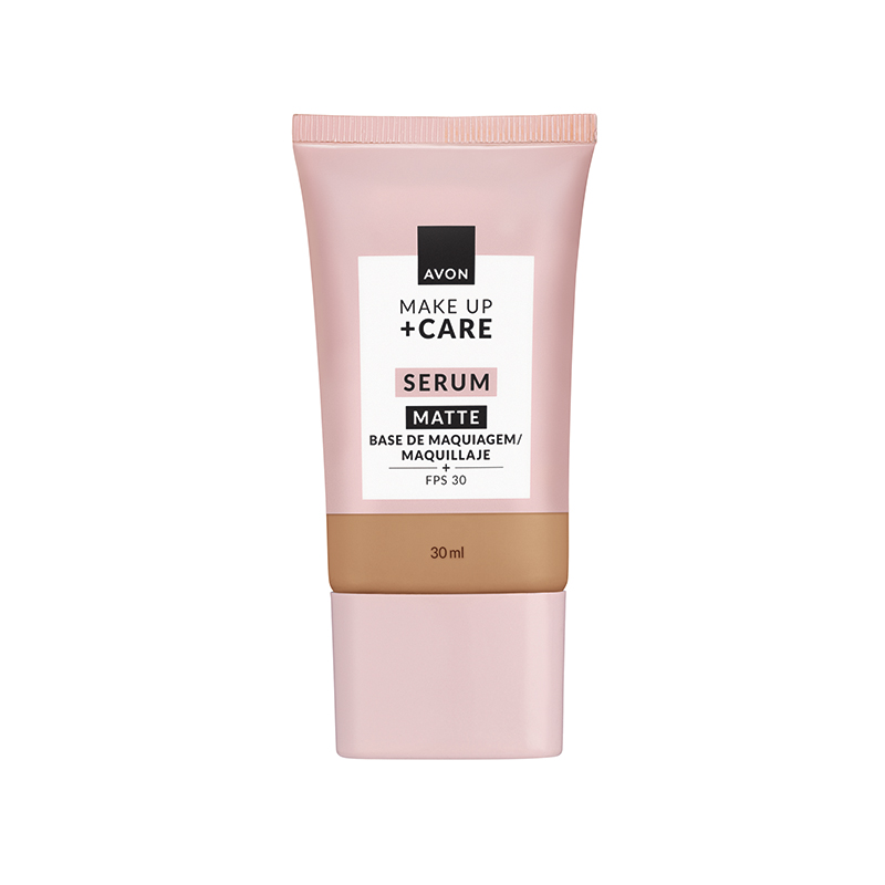 Tratamake Avon Makeup+Care Base Serum Acabamento Matte Fps 30 30ml