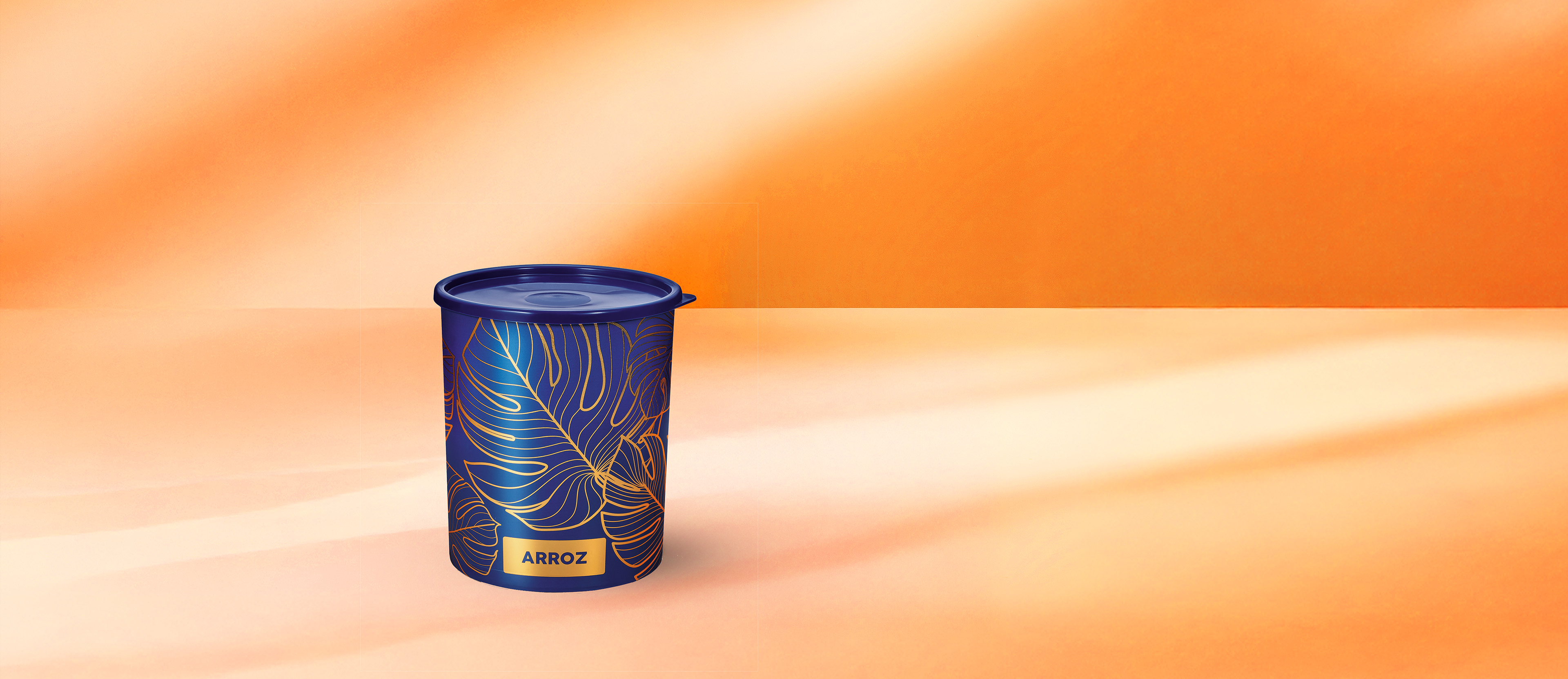Pote Mantimento Arroz Natural Gold