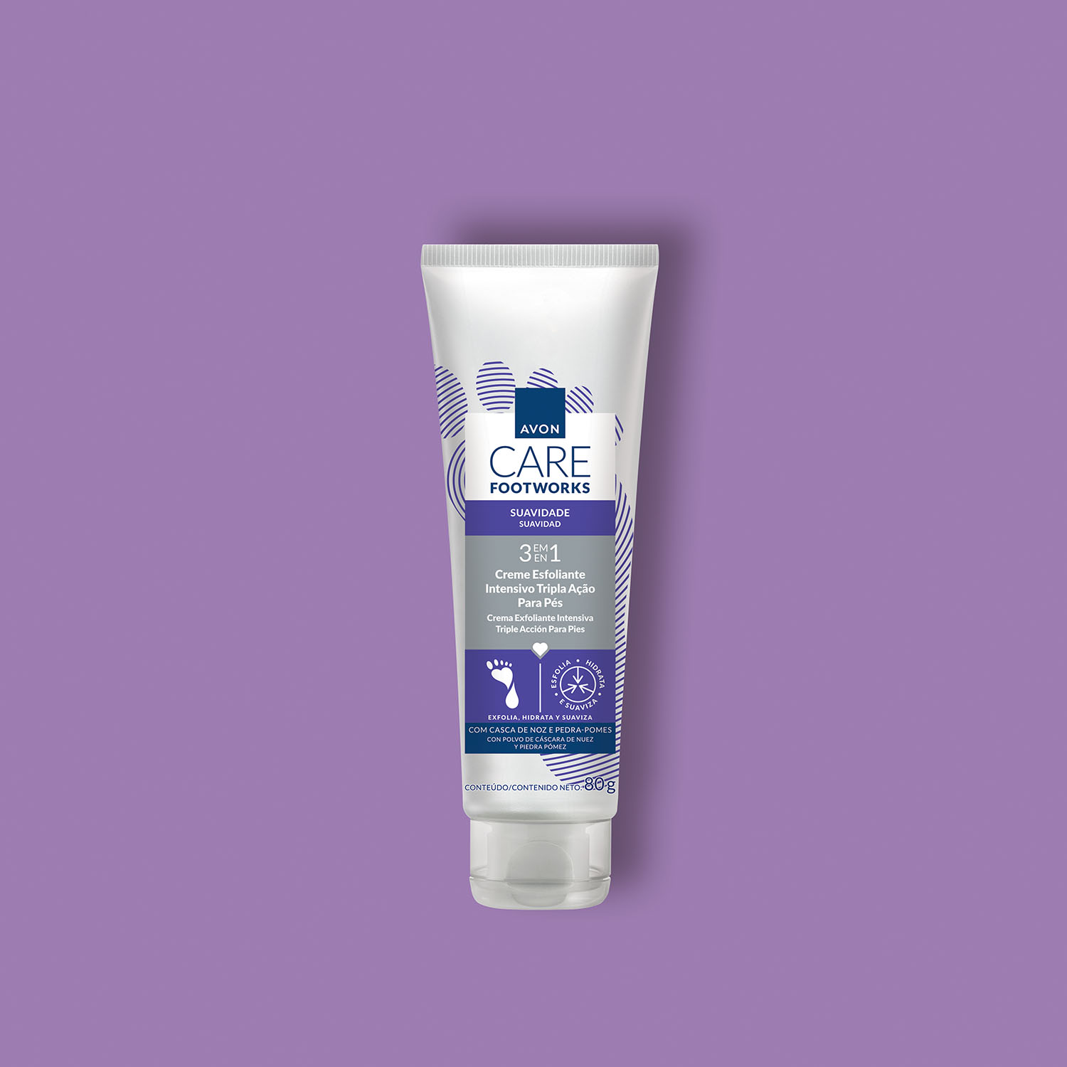 Avon Care Footworks Creme Esfoliante para os pés