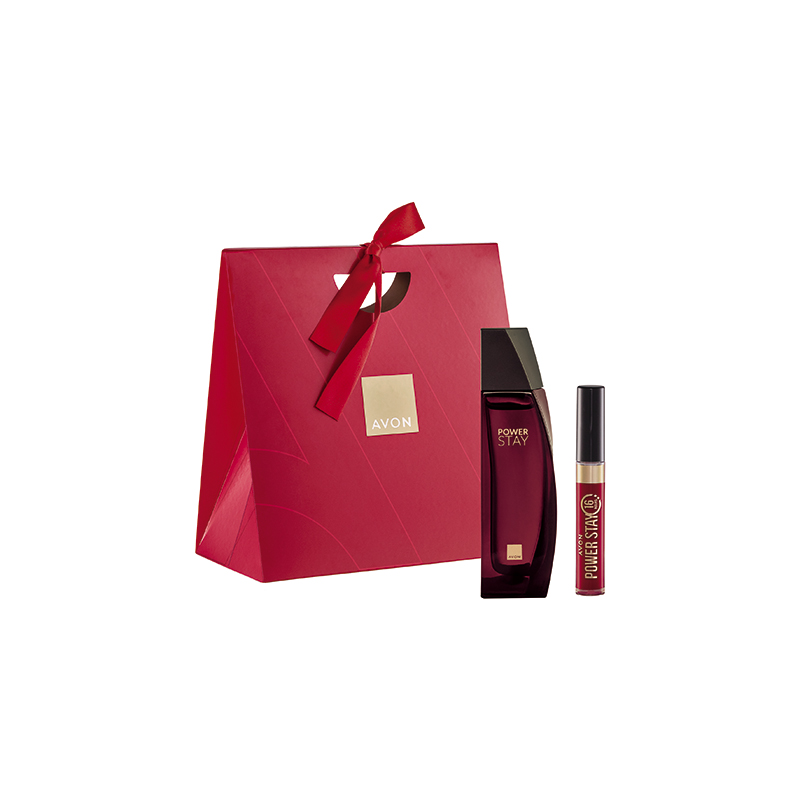 Presente Avon Power Stay Deo Parfum E Batom - Canela