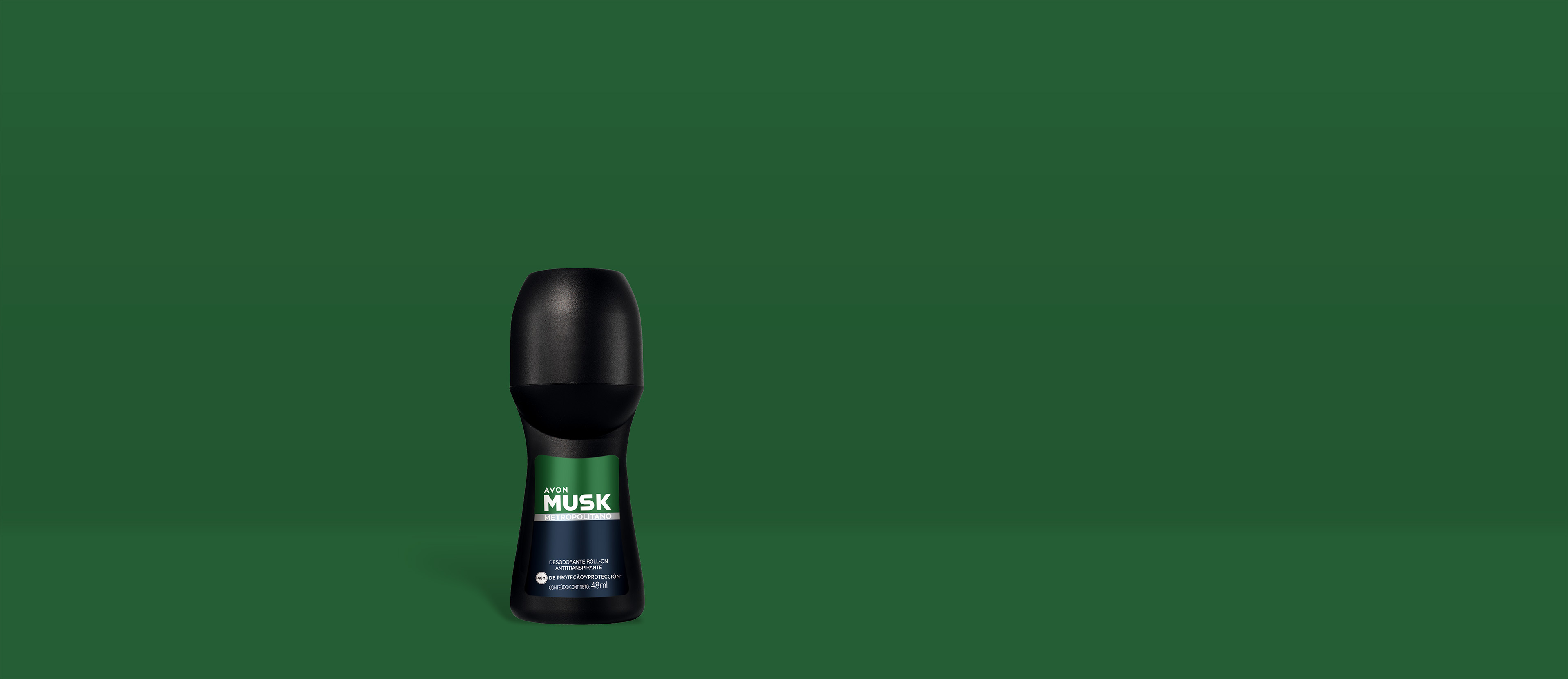 Desodorante Antitranspirante Roll-On Musk Metropolitano