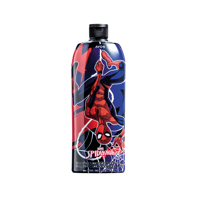 Shampoo E Condicionador 2 Em 1 Homem-Aranha