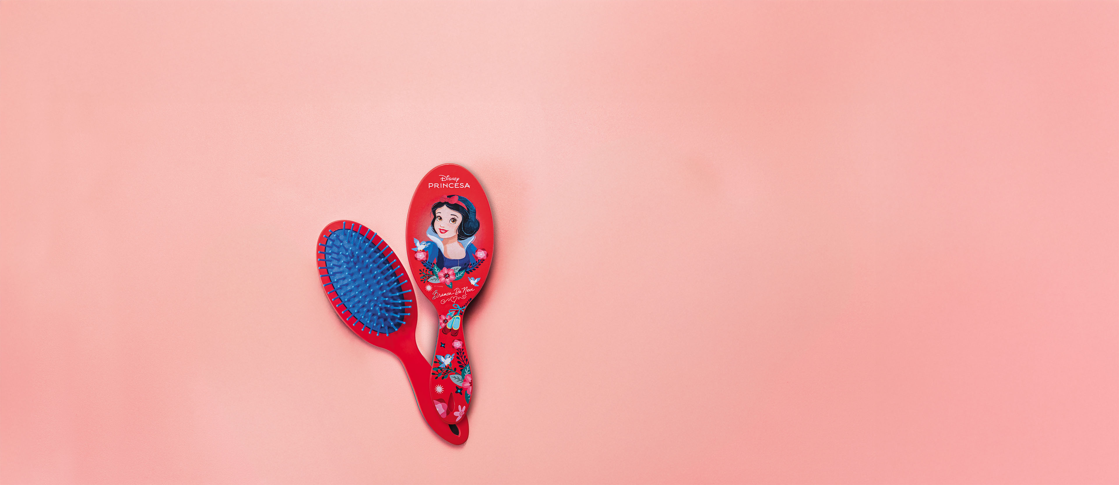 Escova de Cabelo Oval Branca de Neve