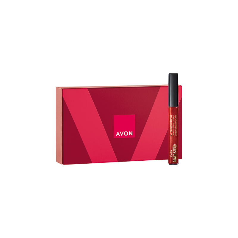 Presente Avon Batom Power Stay Brilho - Cereja Brilhante