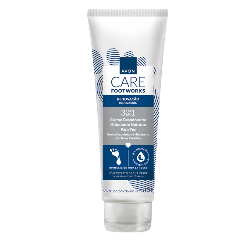 Creme Desodorante Noturno Para os Pés 80g