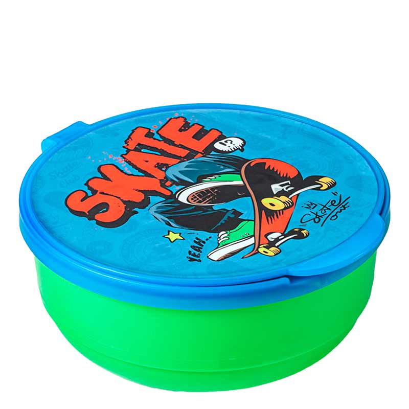 Pote Redondo Com Tampa Fixa Skate