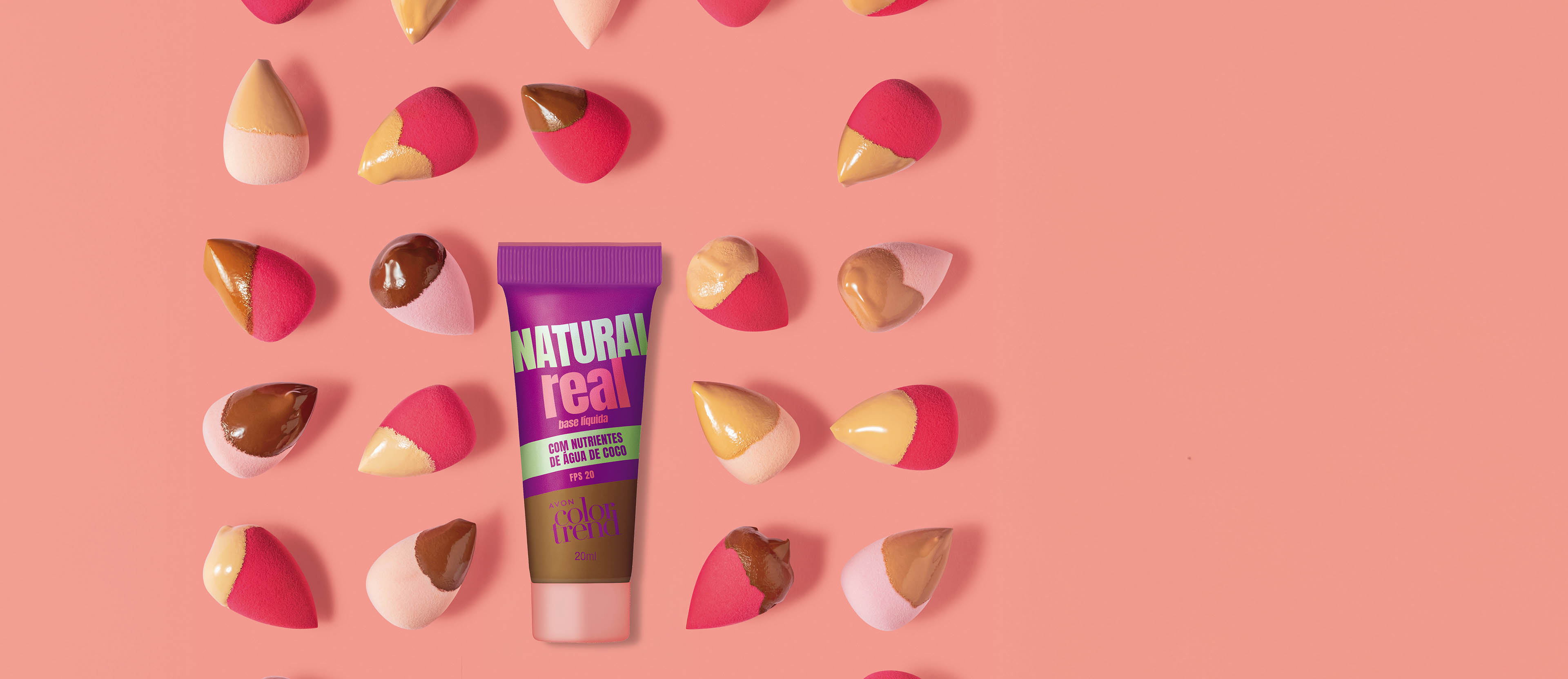 AVON COLOR TREND NATURAL REAL BASE LÍQUIDA FPS 20 240 N