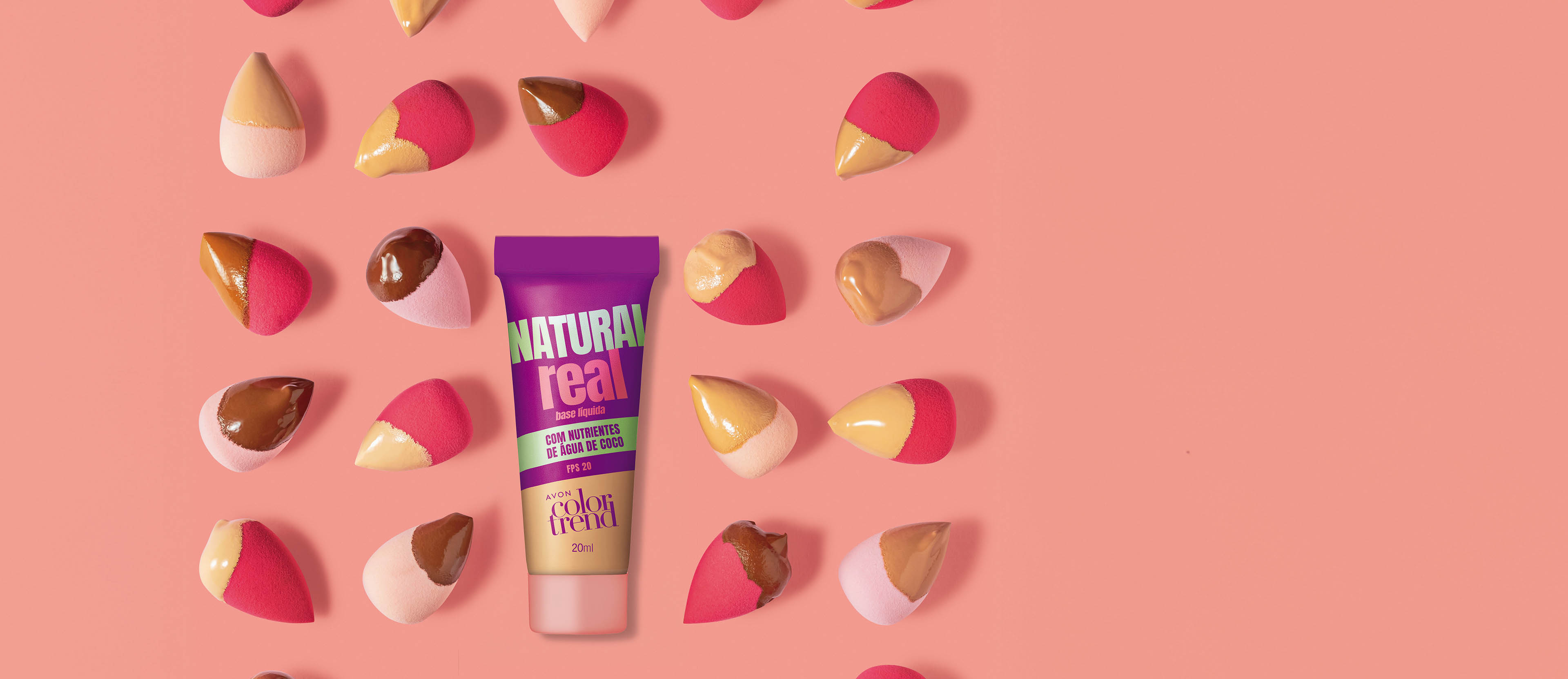 AVON COLOR TREND NATURAL REAL BASE LÍQUIDA FPS 20 240 N