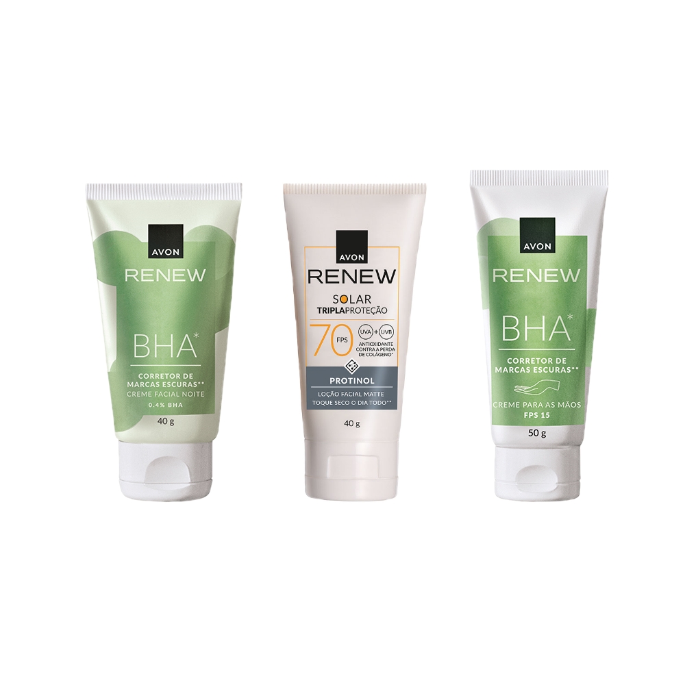 Kit Renew Corretor de Marcas Escuras Mãos e Rosto