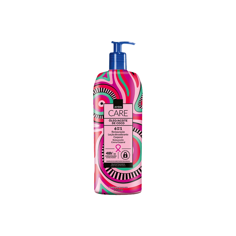 Avon Care Decorado Loção Corporal (Cancer De Mama) - Oleo De Coco