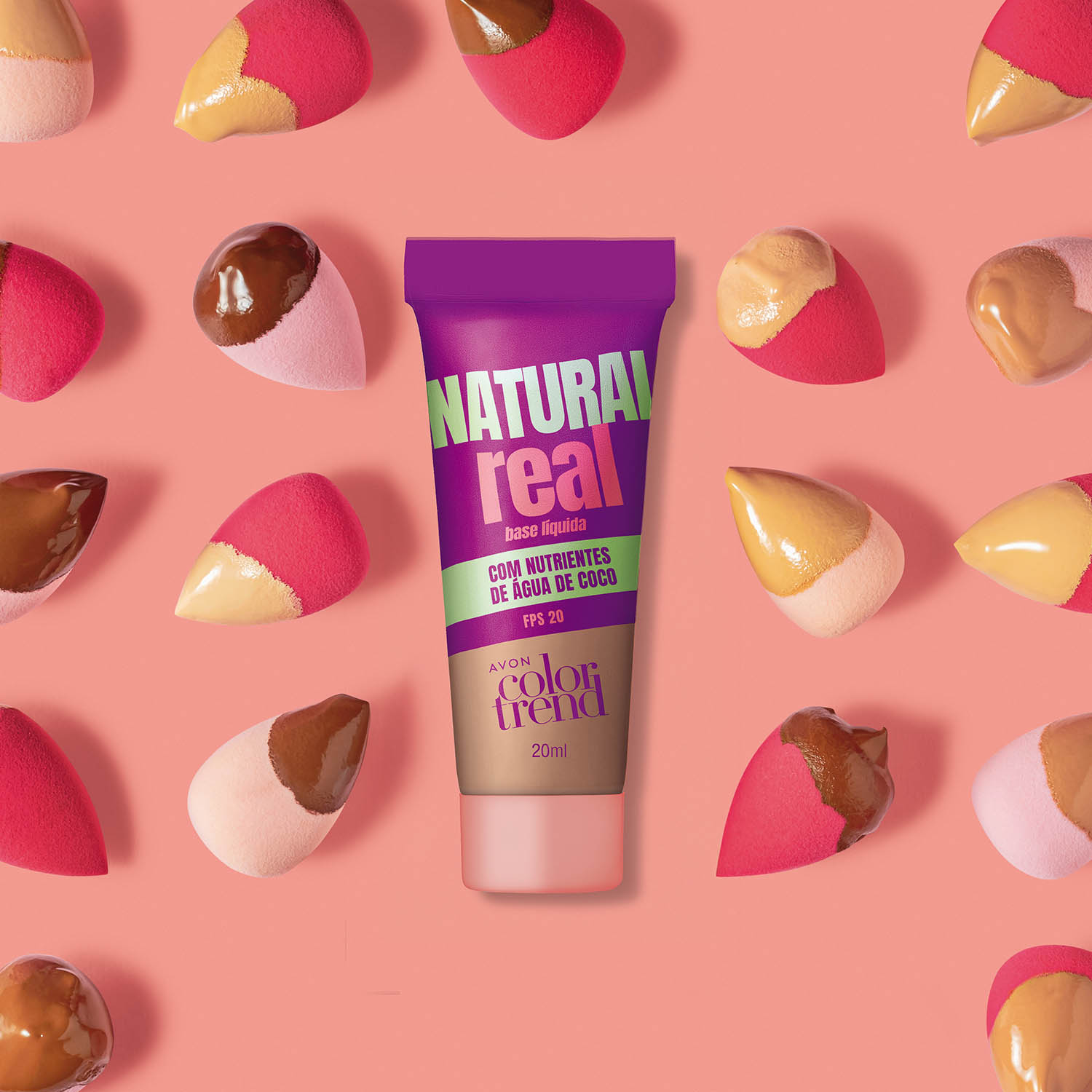 AVON COLOR TREND NATURAL REAL BASE LÍQUIDA FPS 20 240 N