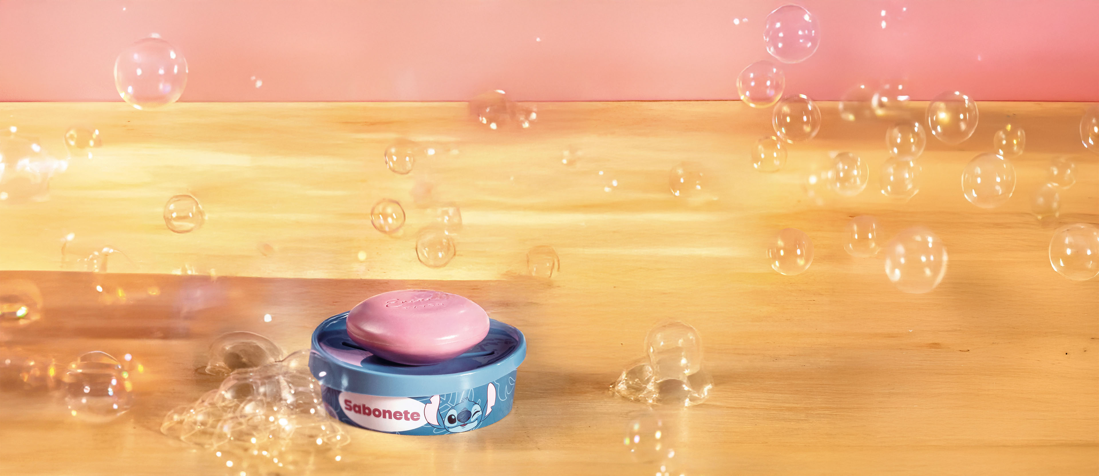 Porta Sabonete em Barra Stitch