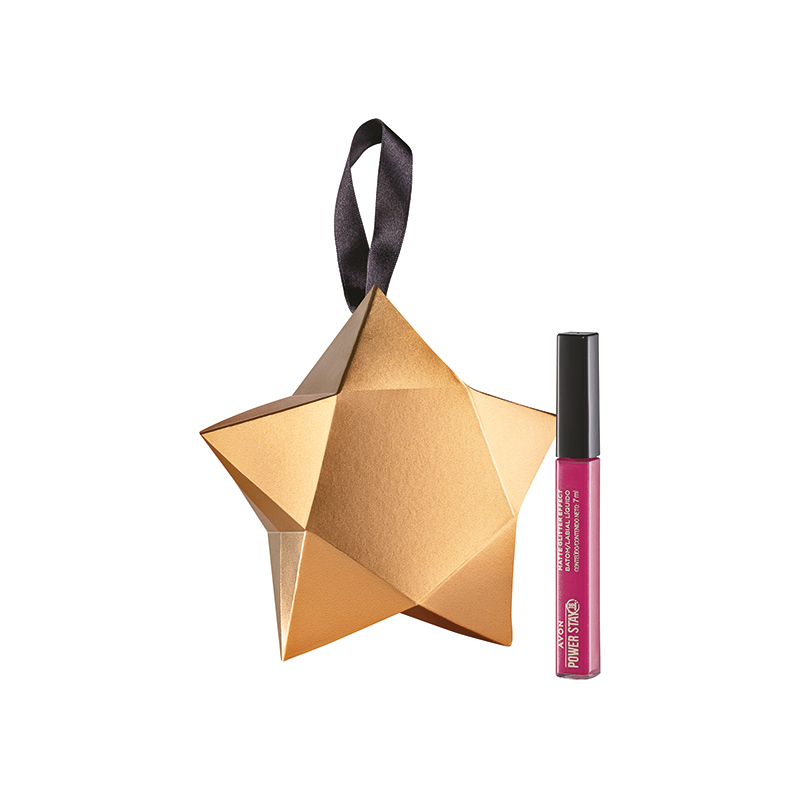 Presente Avon Batom Power Stay Brilho Malva Luminoso