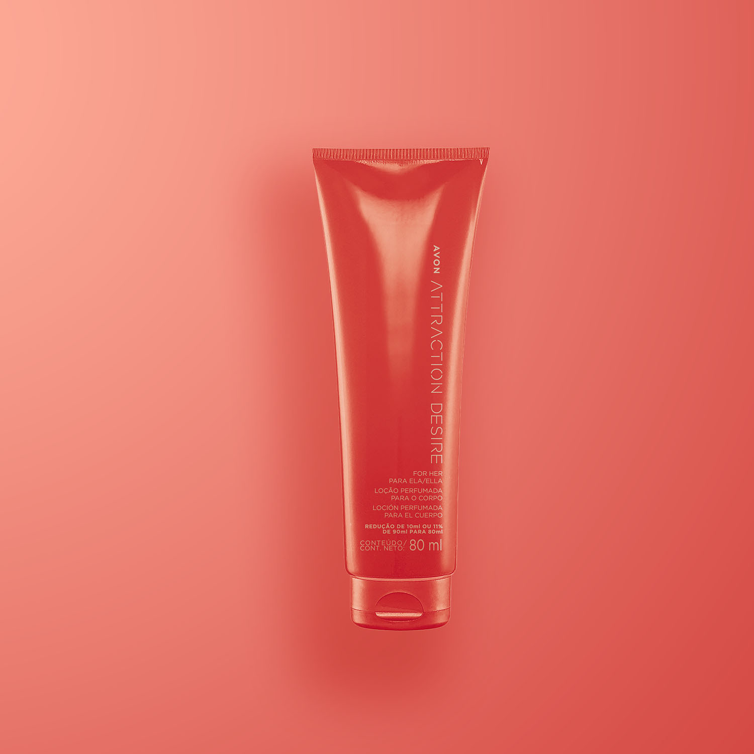 Attraction Desire para Ela Loção Perfumada para o Corpo 
 80ml