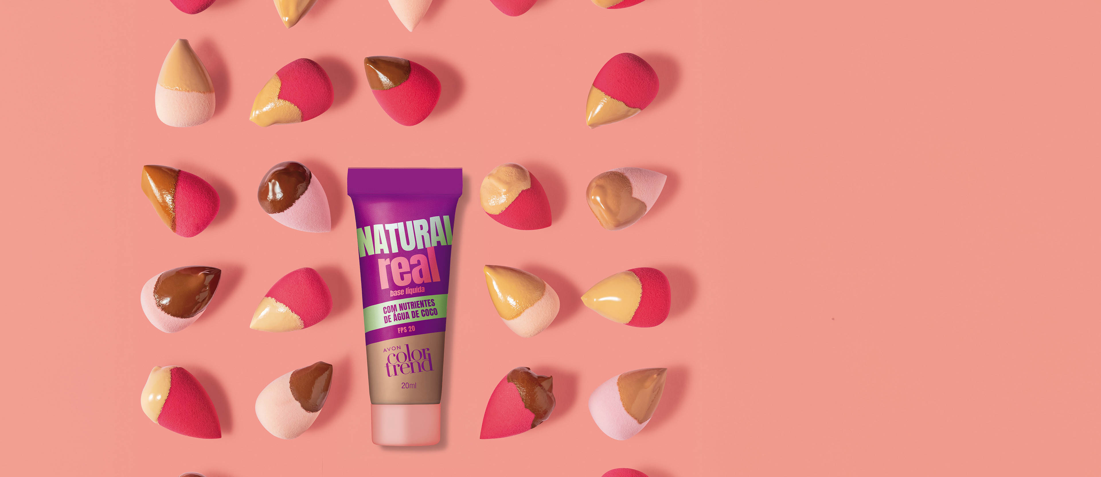 AVON COLOR TREND NATURAL REAL BASE LÍQUIDA FPS 20 240 N