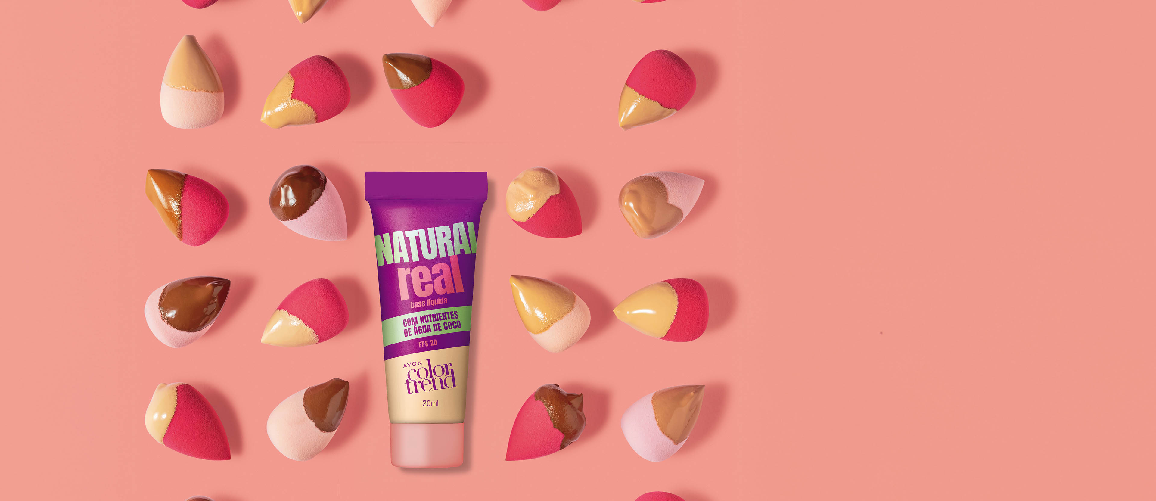 AVON COLOR TREND NATURAL REAL BASE LÍQUIDA FPS 20 240 N