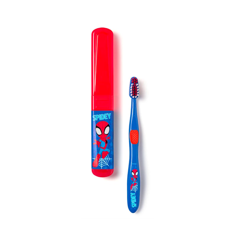 Escova de Dentes com Estojo Spidey
  
