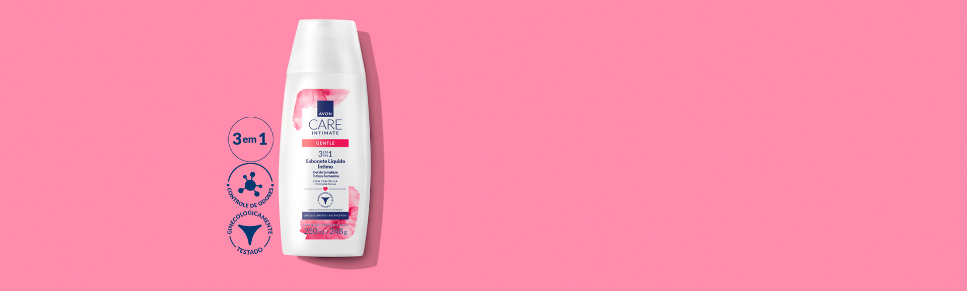 Avon Care Intimate Sabonete Líquido Íntimo Gentle 250ml
