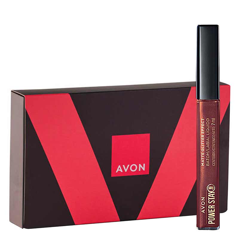 Presente Avon Batom Power Stay Brilho - Nude Iluminado