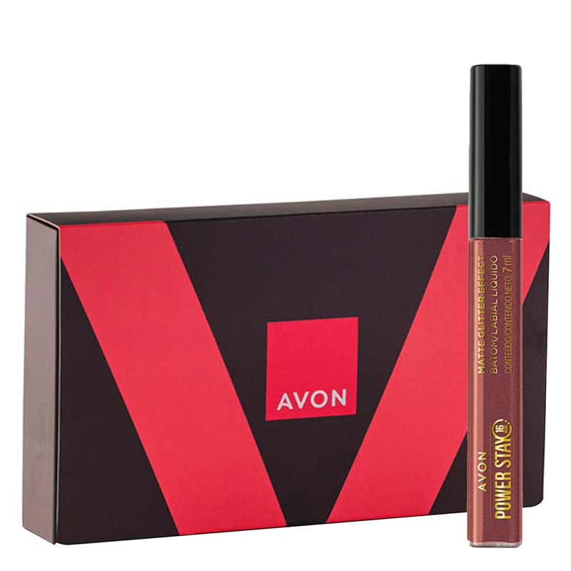 Presente Avon Batom Power Stay Brilho - Nude Perola