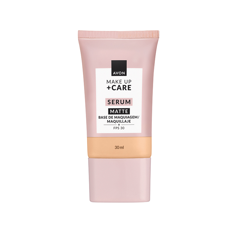Tratamake Avon Makeup+Care Base Serum Acabamento Matte Fps 30 30ml