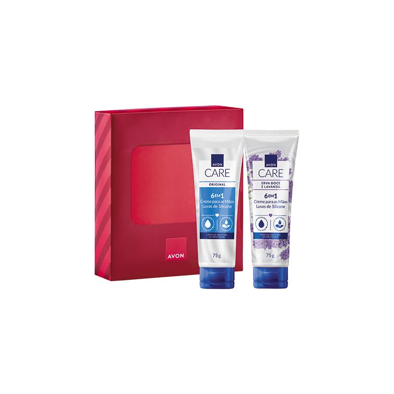 Presente Avon Care Duo Luvas Erva Doce E Lavanda