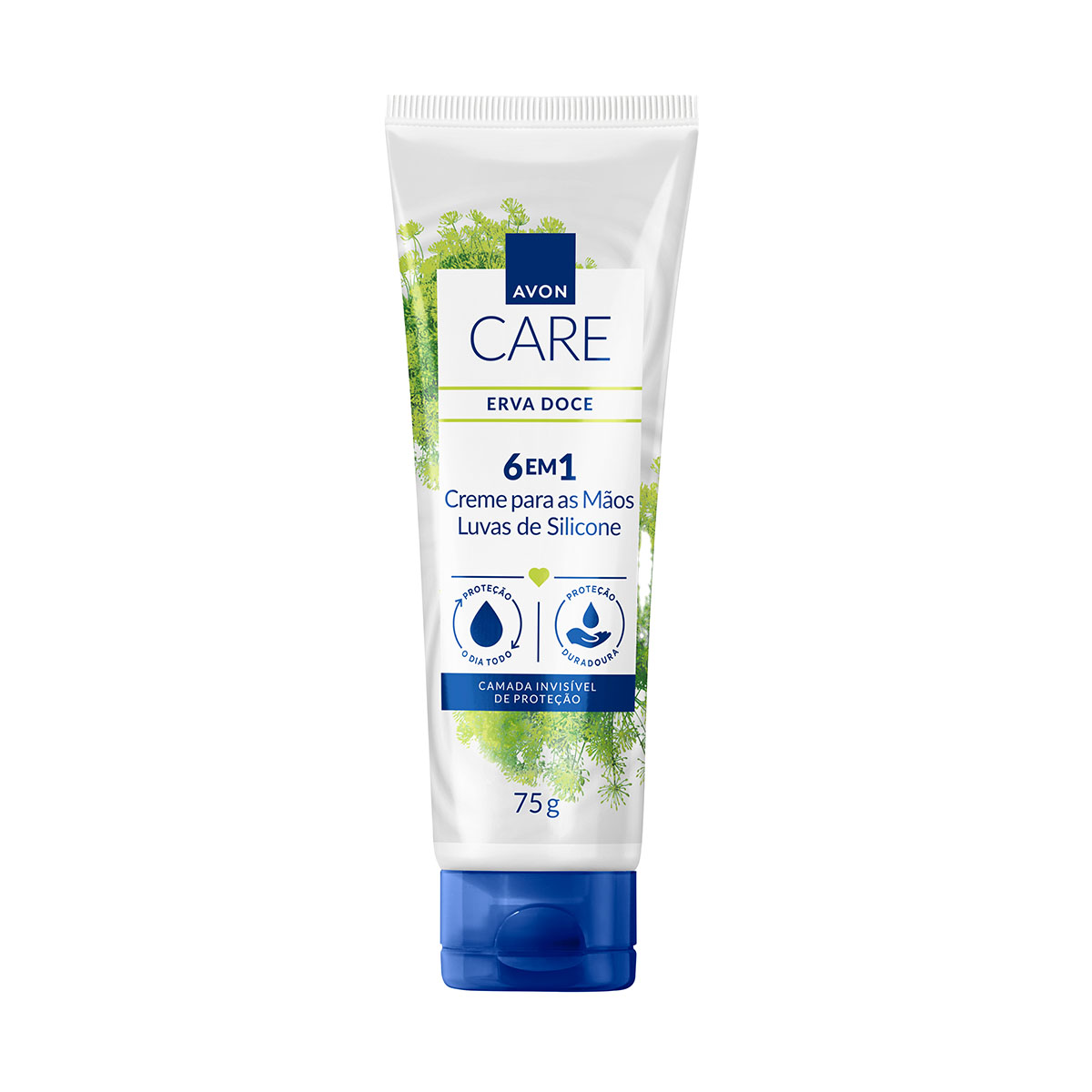 AVON CARE CREME PROTETOR PARA MÃOS LUVAS DE SILICONE ERVA DOCE