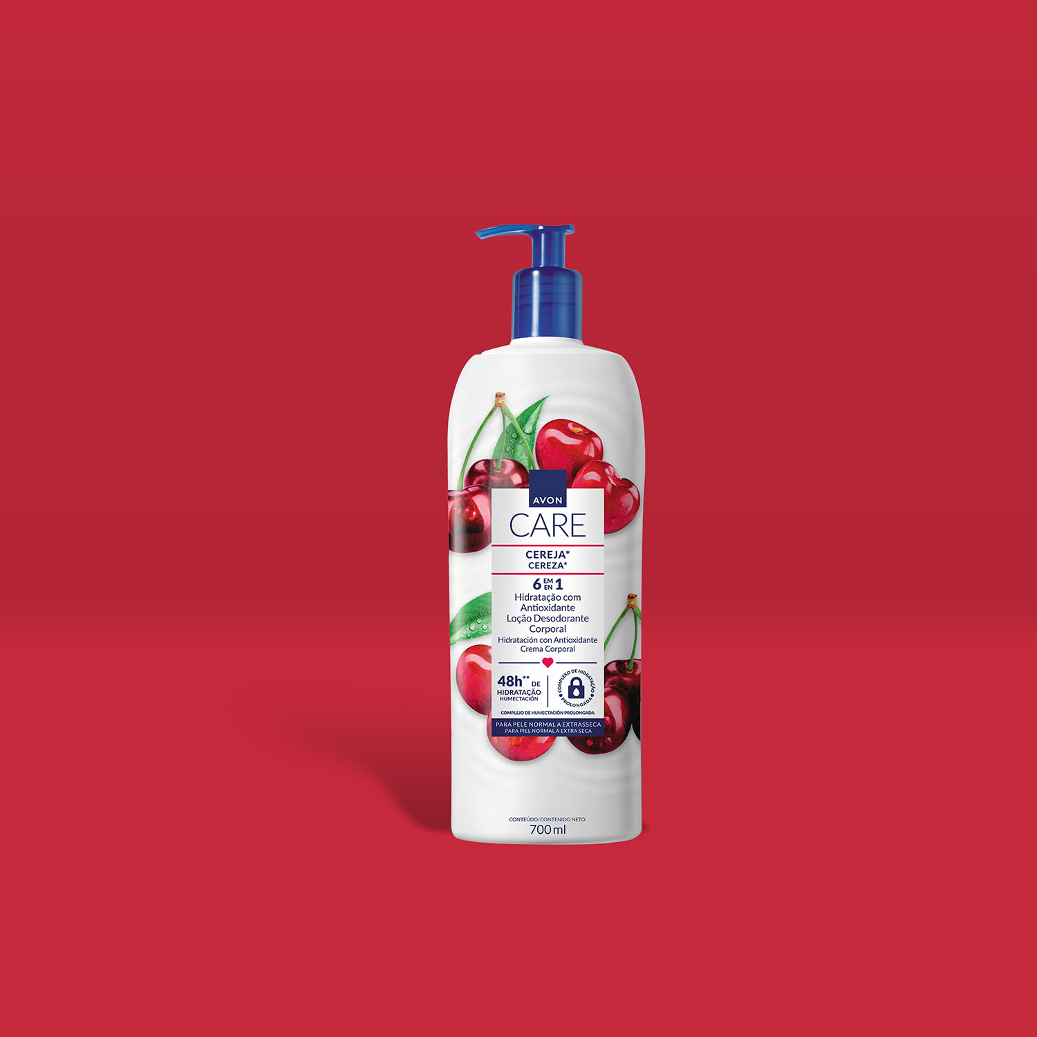AVON CARE LOÇÃO DESODORANTE CORPORAL CEREJA