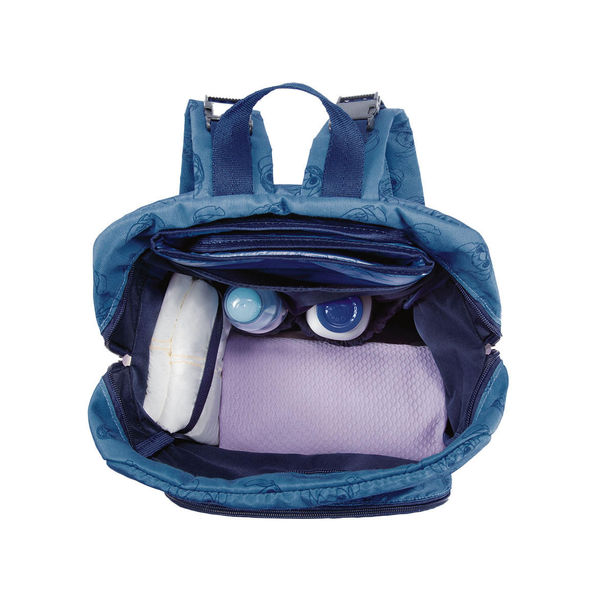 Mochila Mamãe e Papai Stitch