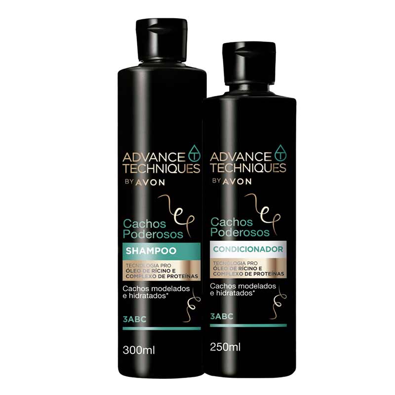 Advance Techniques Kit Shampoo E Condicionador Cachos  Poderosos