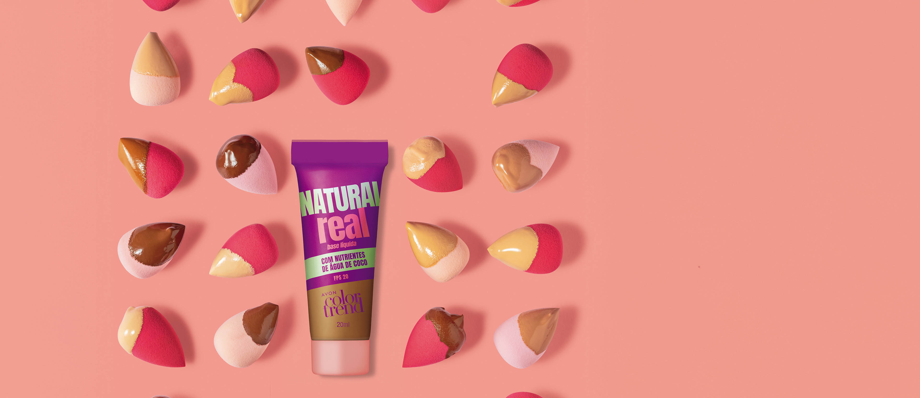 AVON COLOR TREND NATURAL REAL BASE LÍQUIDA FPS 20 240 N