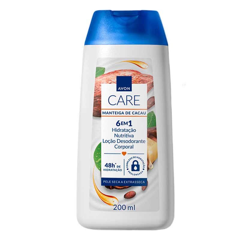 Avon Care Loção Desodorante Corporal Manteiga de Cacau