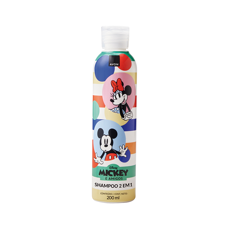 Shampoo E Condicionador 2 Em 1 Mickey E Amigos 200 M