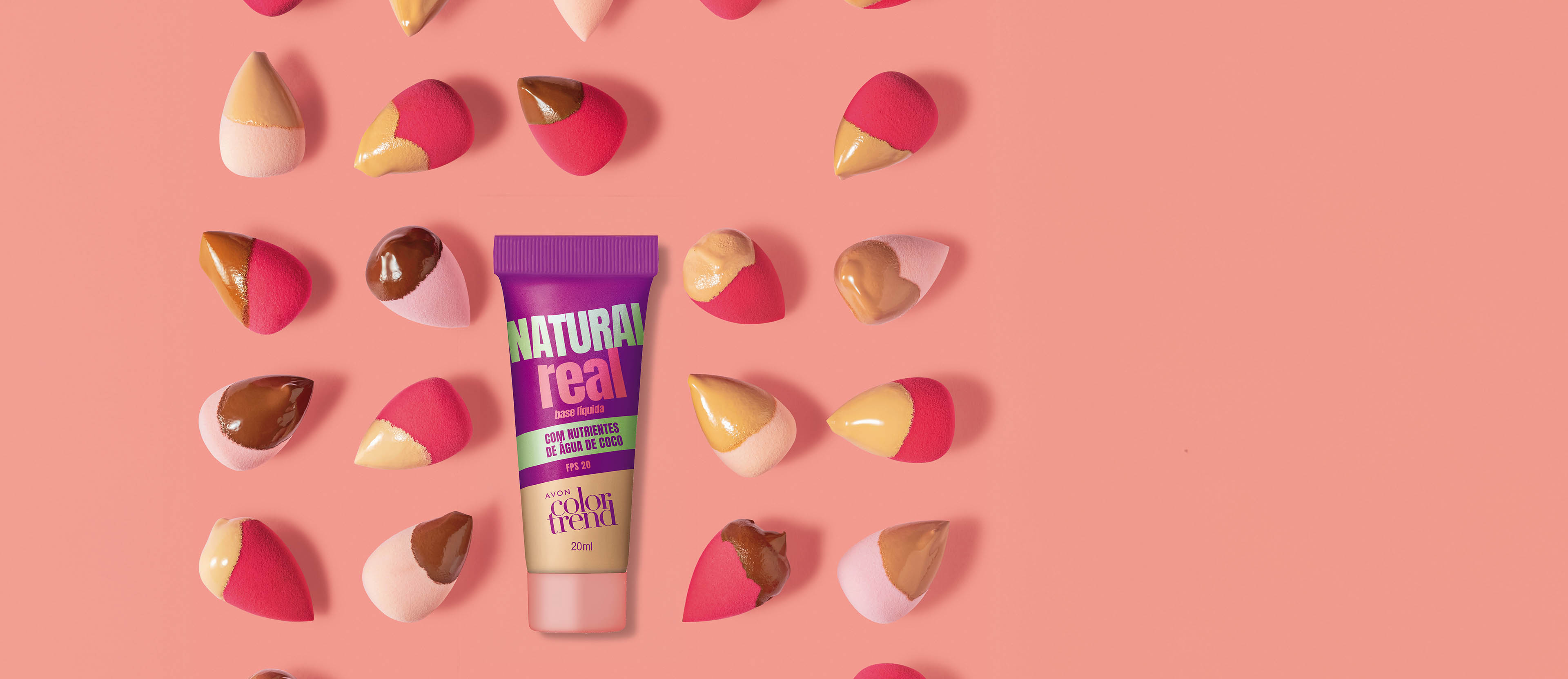 AVON COLOR TREND NATURAL REAL BASE LÍQUIDA FPS 20 240 N