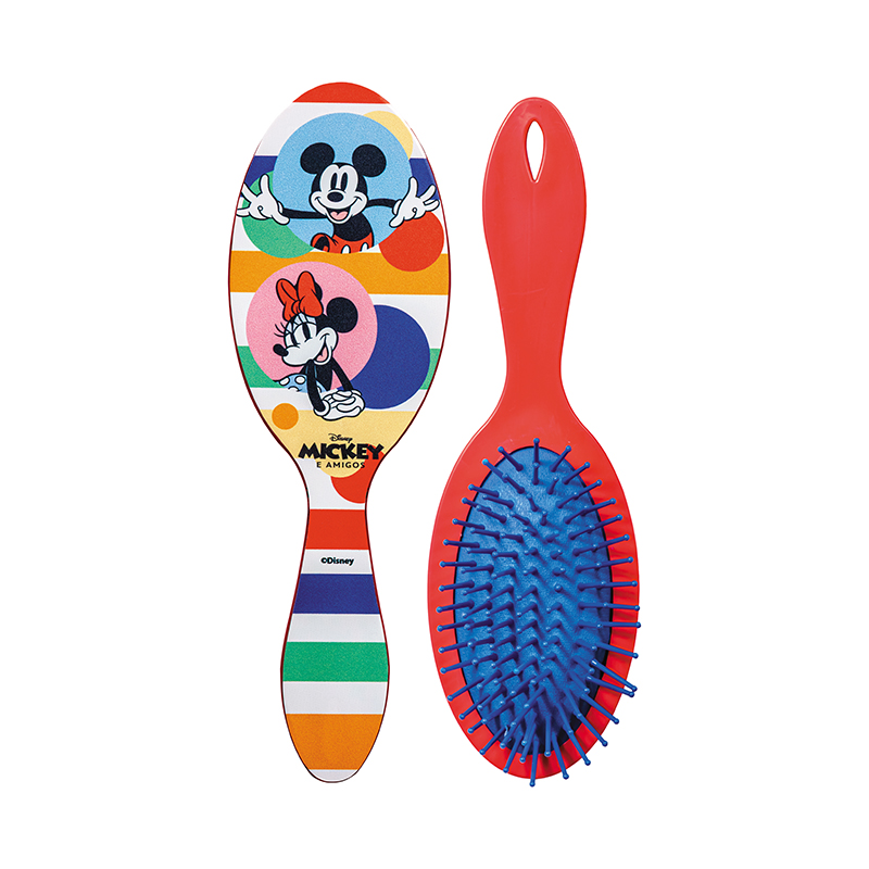 Escova De Cabelo Oval Mickey E Amigos