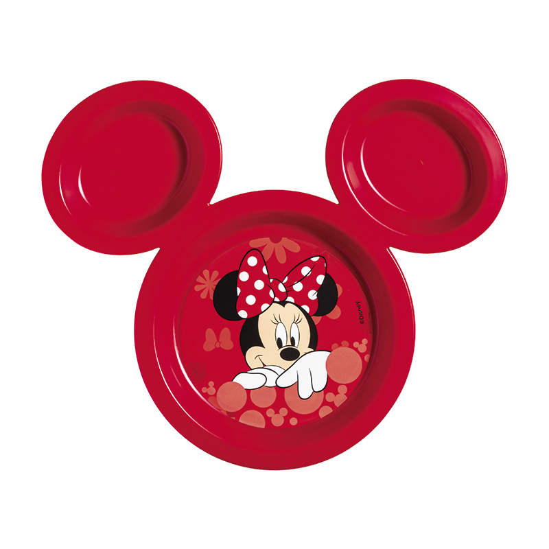 Prato com Orelhas e Divisórias Minnie