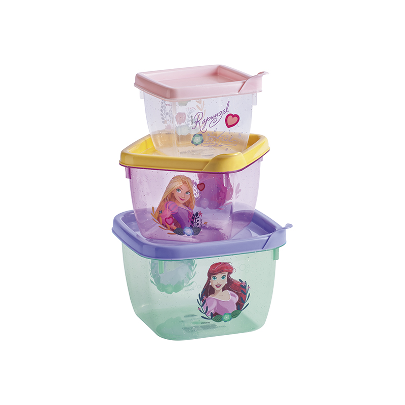 Kit 3 Potes Connect Princesas Ariel E Rapunzel