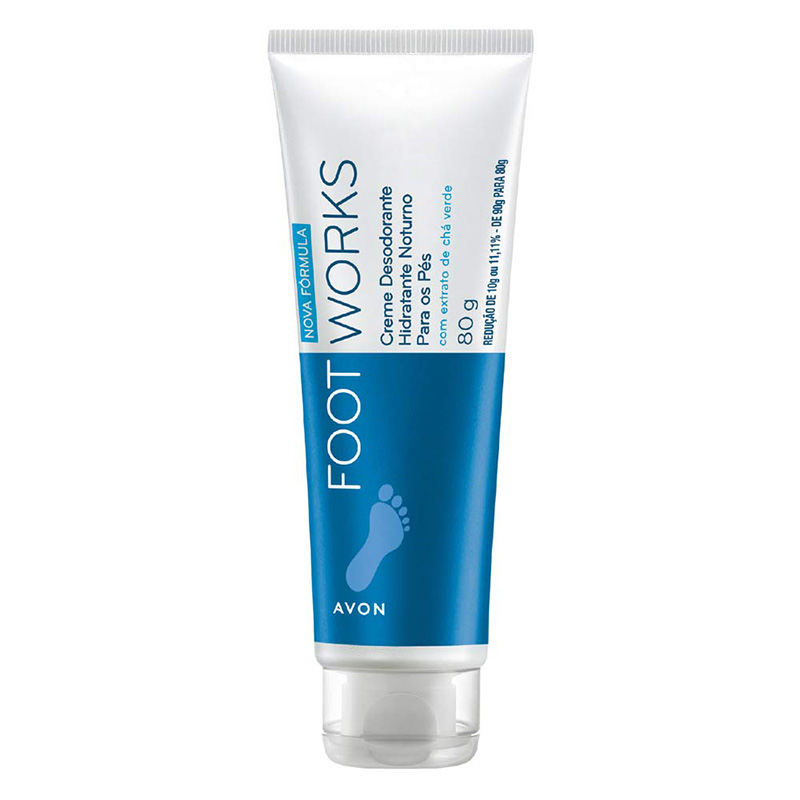 Creme Desodorante de Hidratação Noturno Footworks com Extrato de Chá Verde