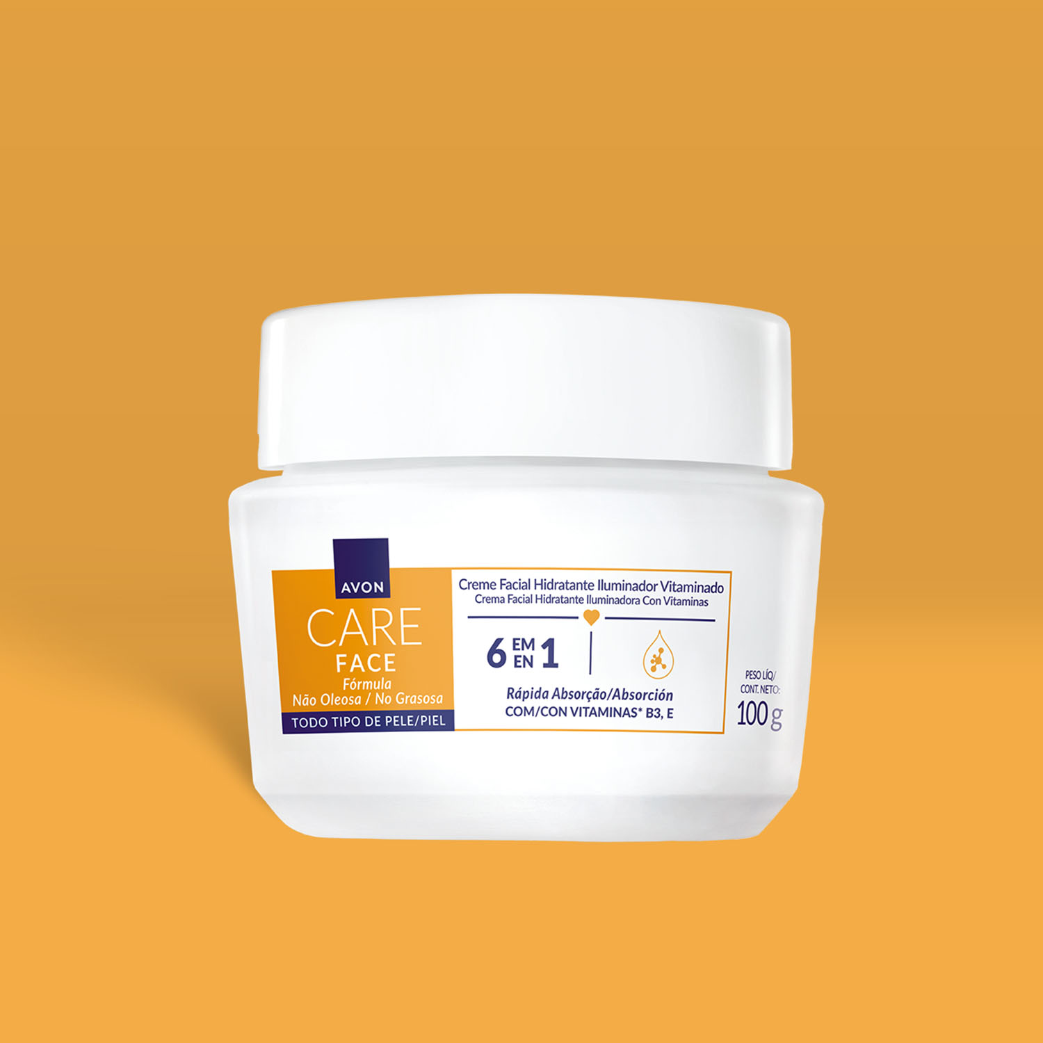 Avon Care Creme Facial Iluminador Vitaminado 6 em 1