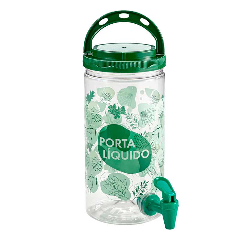 Porta Líquido Floral Pistache