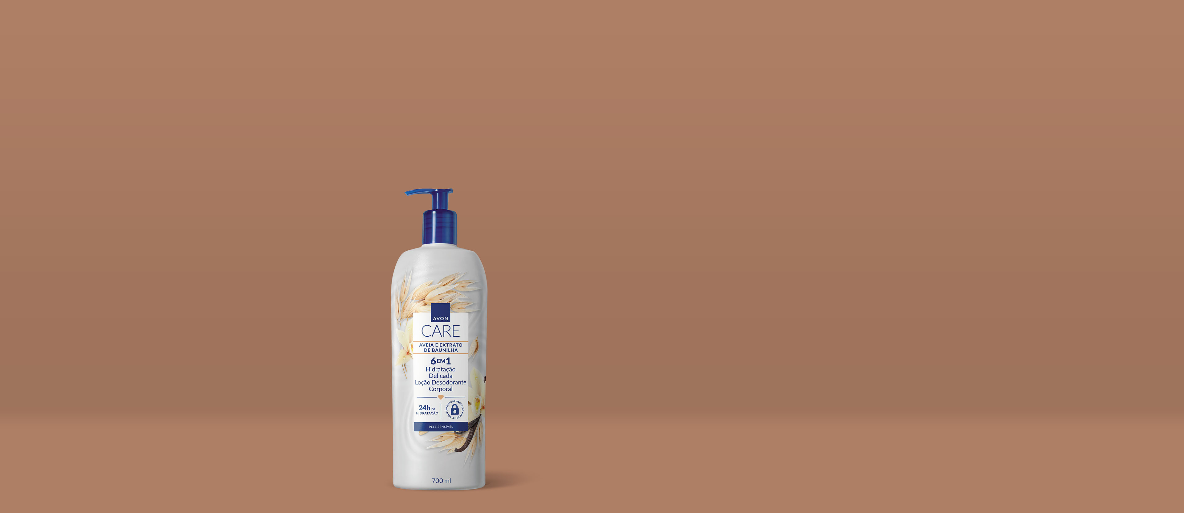 AVON CARE LOÇÃO DESODORANTE CORPORAL AVEIA E EXTRATO DE BAUNILHA
