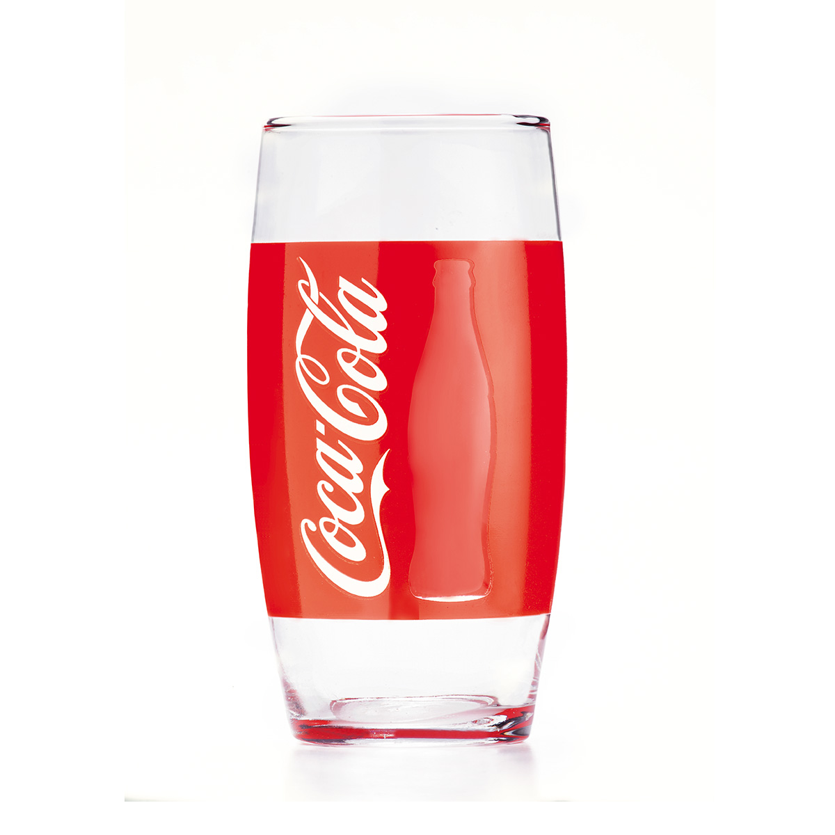 Copo de Vidro Coca-Cola Vermelho