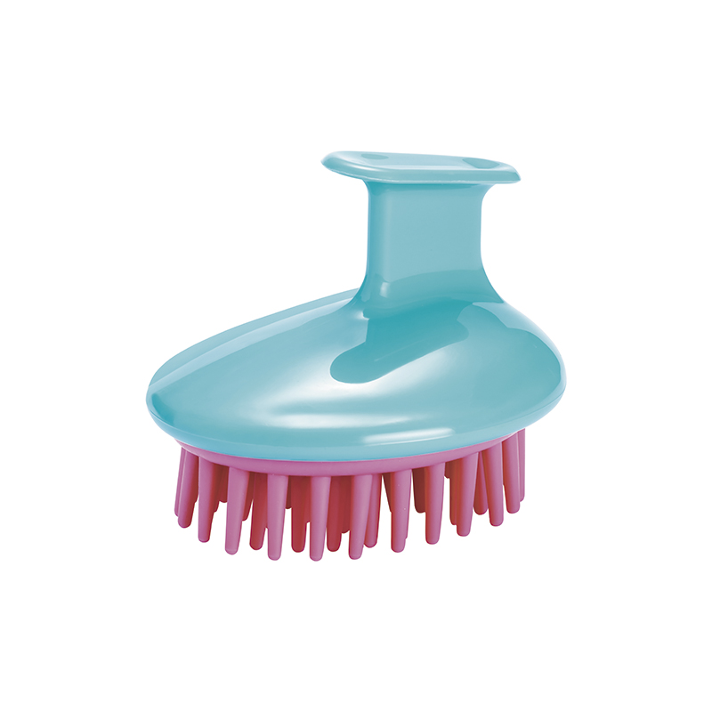 Escova Massageadora Capilar Rosa Com Roxo