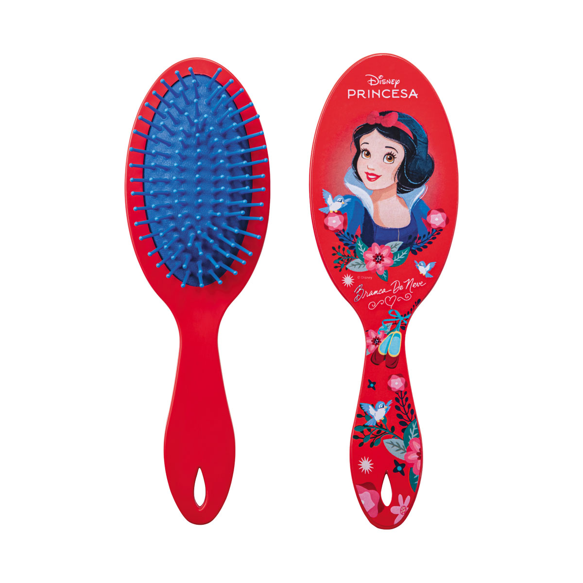 Escova de Cabelo Oval Branca de Neve